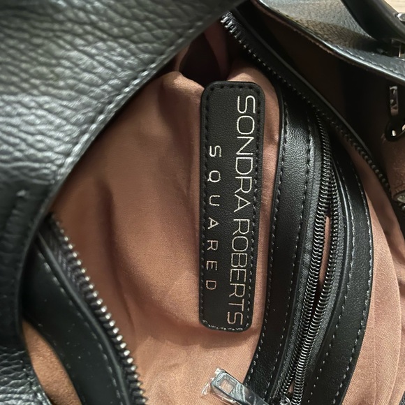 Sondra Roberts Squared Vegan Leather Double
Handle Shoulder Bag (NEW!) - Picture 3 of 9